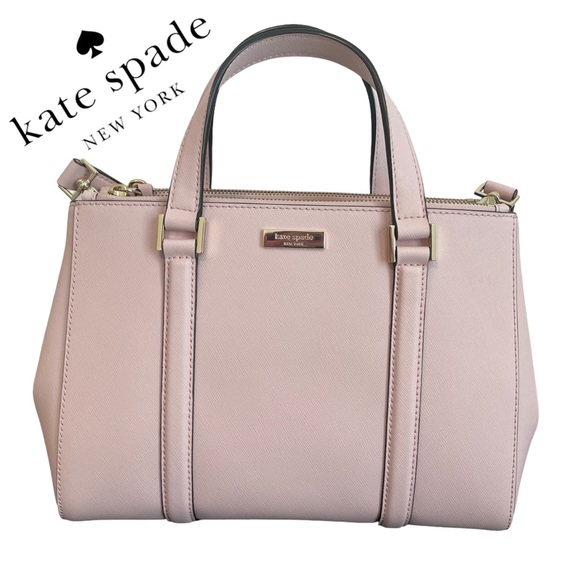 kate spade Handbags - LIKE NEW- Kate Spade Newberry Lane- Loden Small Satchel/Crossbody! (Light Pink)
